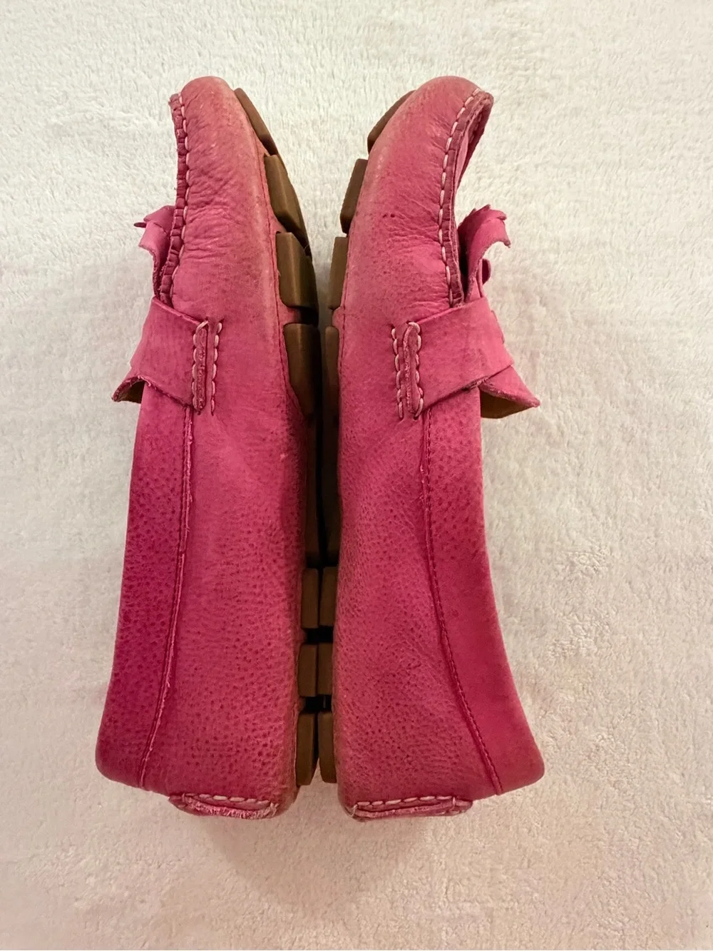 Cole Haan Pink Suede Tassel Loafers - Women's